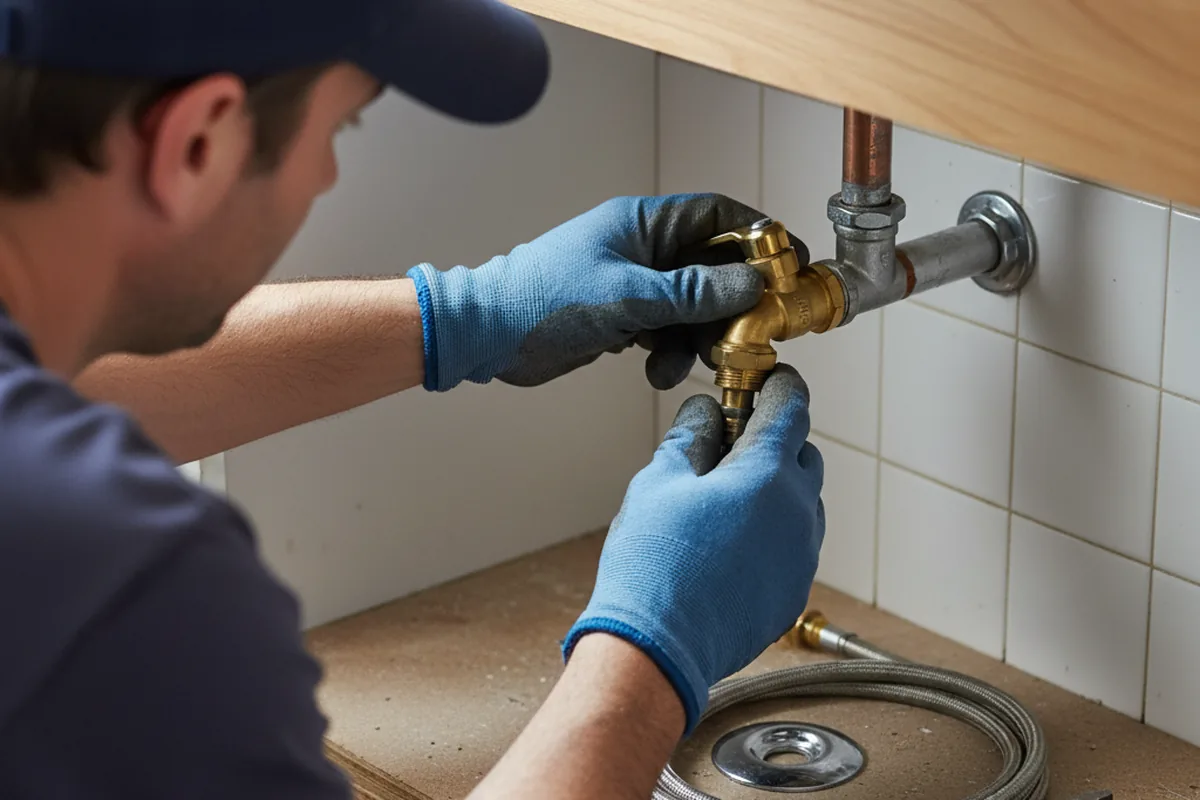 Shutoff valve and fitting work during Faucet and Fixture Repair in Fruitland Park